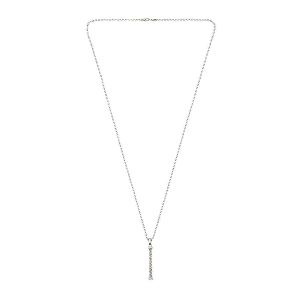 Mesh Necklace In Silver