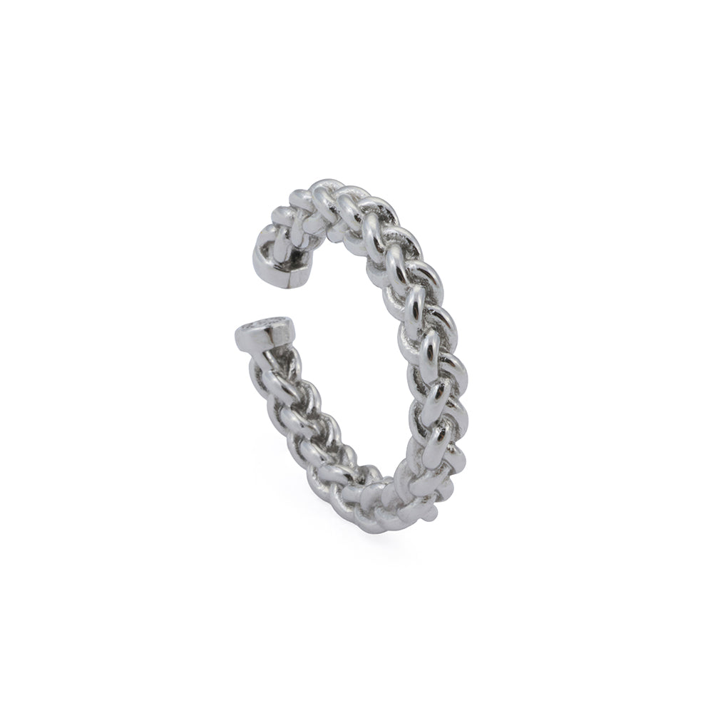 Mesh Ring In Silver