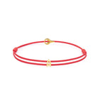 Red Padel Chance Bracelet In Gold