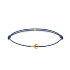 Navy Blue Padel Chance Bracelet In Gold
