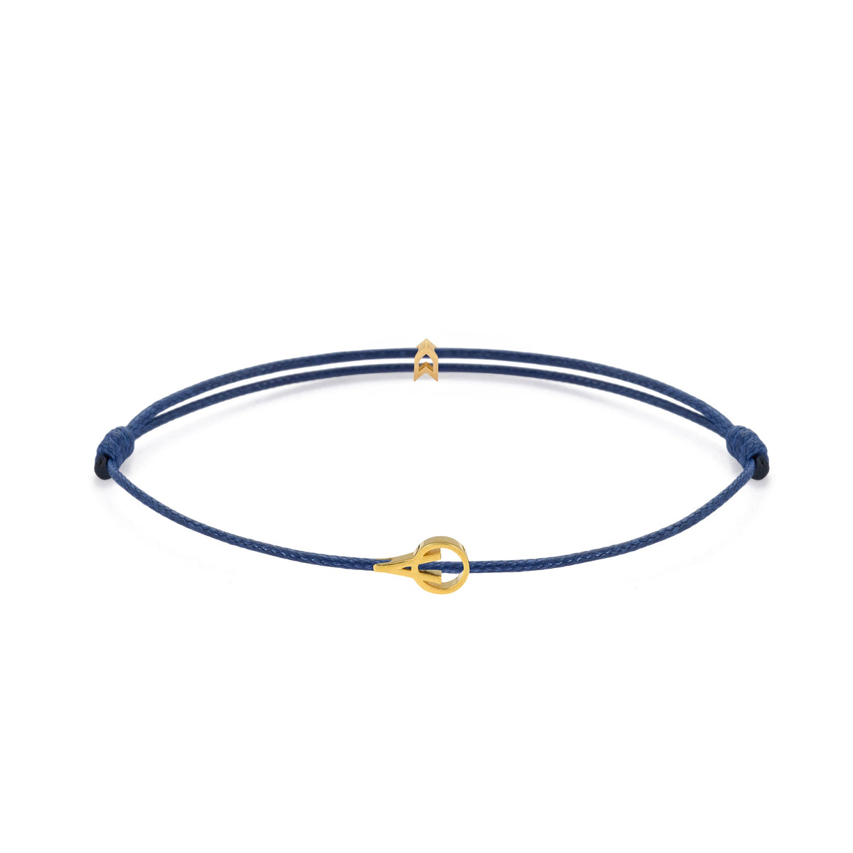 Navy Blue Padel Chance Bracelet In Gold