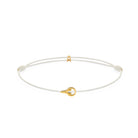 White Padel Chance Bracelet In Gold