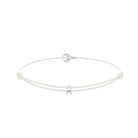White Padel Chance Bracelet In Silver
