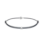Grey Padel Chance Bracelet In Silver