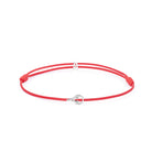 Red Padel Chance Bracelet In Silver