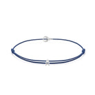 Navy Blue Padel Chance Bracelet In Silver