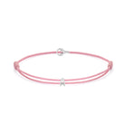 Pink Padel Chance Bracelet In Silver