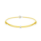 Yellow Padel Chance Bracelet In Silver
