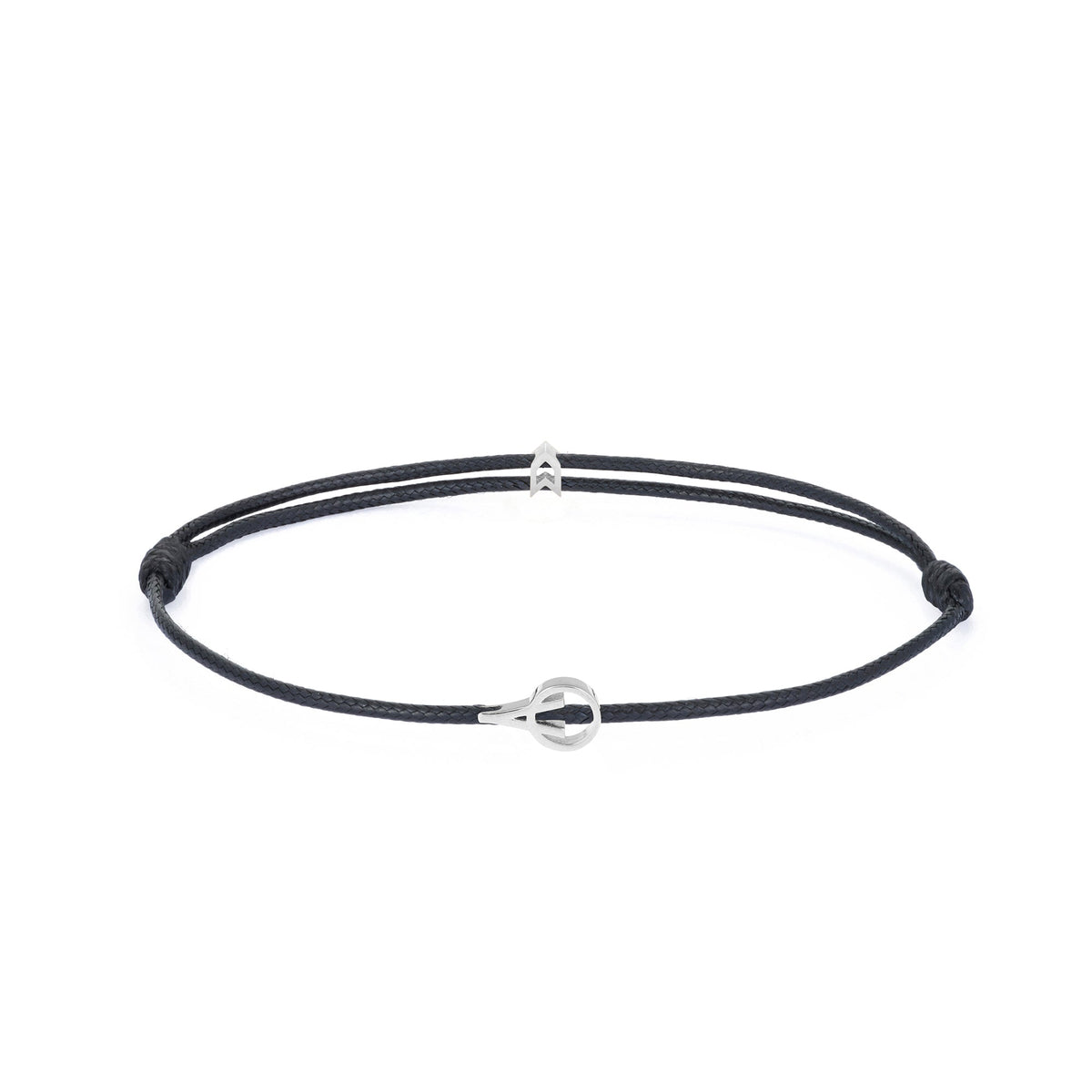 Atolyewolf X Nano Padel Black Chance Bracelet In Silver