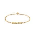 Numeric Chain Bracelet In Gold