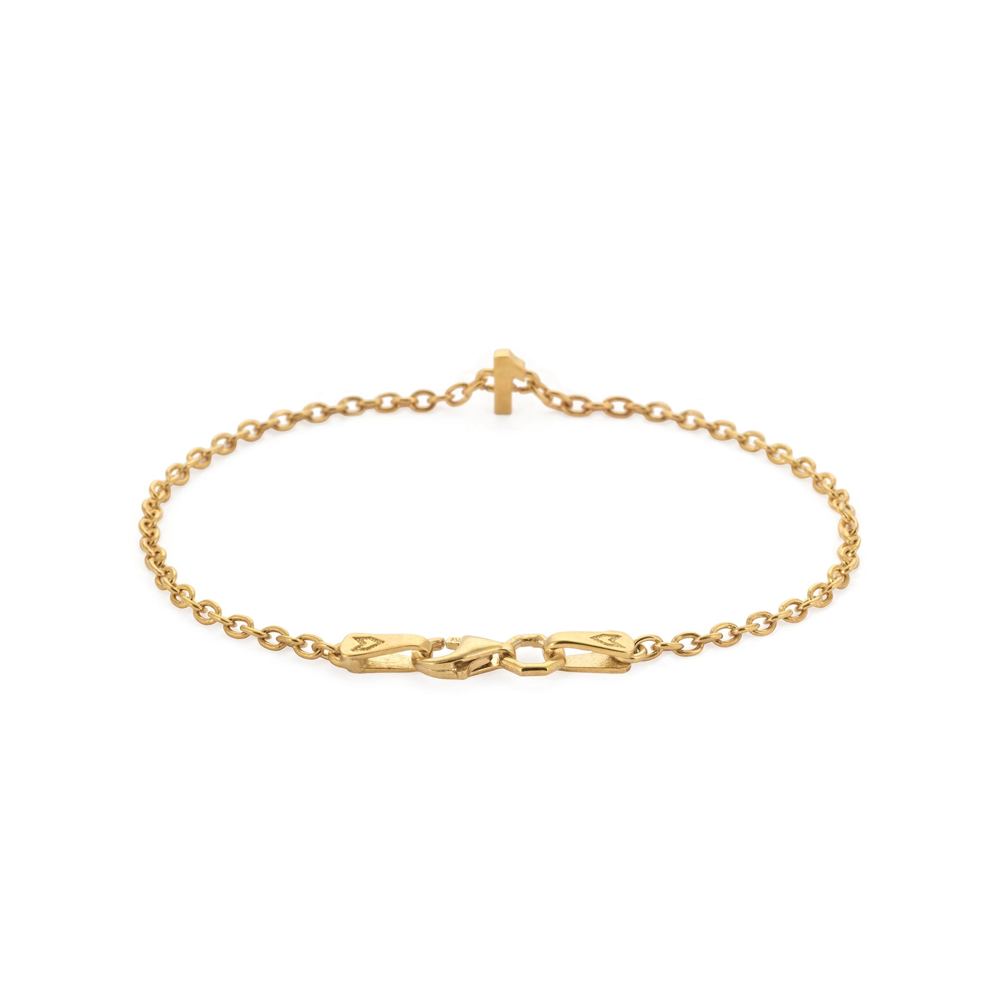 Numeric Chain Bracelet In Gold
