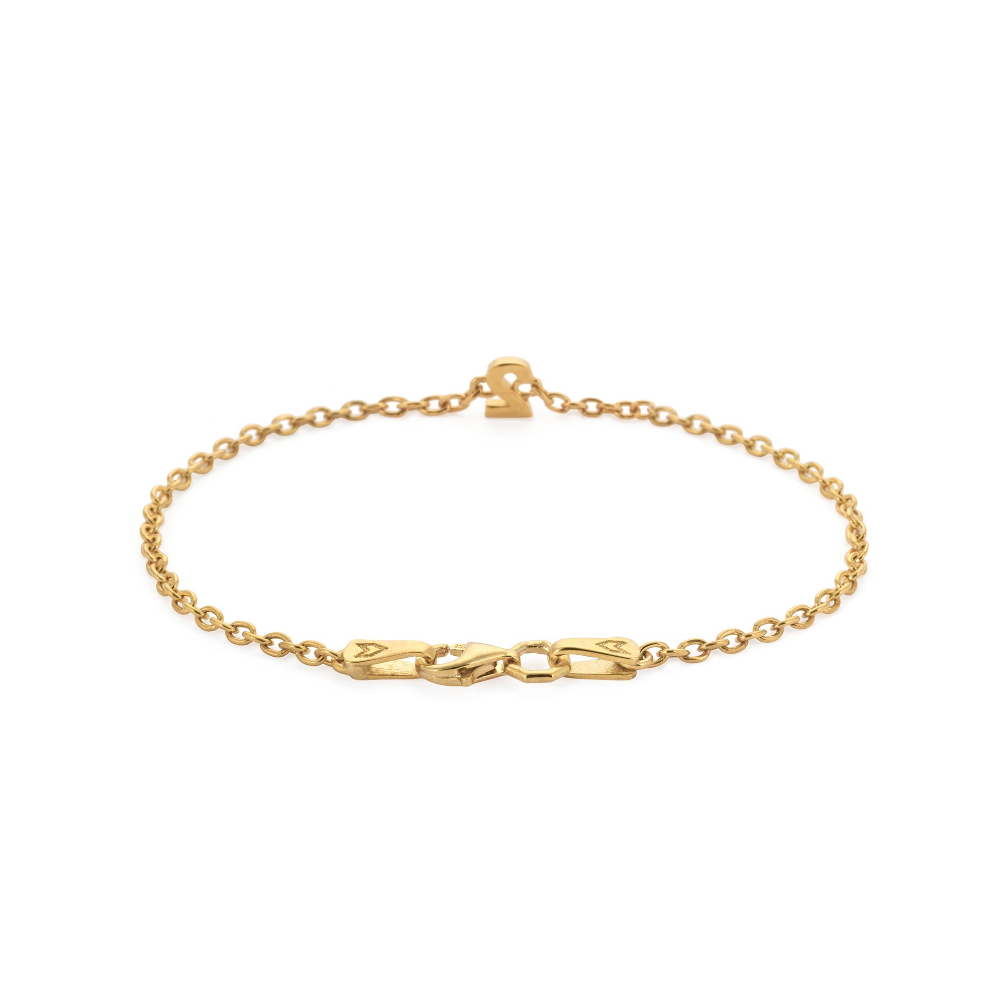 Numeric Chain Bracelet In Gold