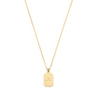 Octa White Pave Necklace In Gold