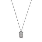 Octa White Pave Necklace In Oxide