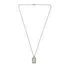 Octa White Pave Necklace In Oxide