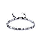 Oxide And Silver Rolo Hematite Bracelet