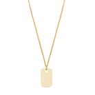 Plate Necklace In Gold