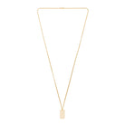 Plate Necklace In Gold