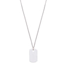 Plate Necklace In Silver