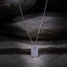 Plate Necklace In Silver