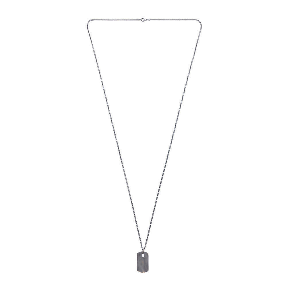 Plate Necklace In Oxide