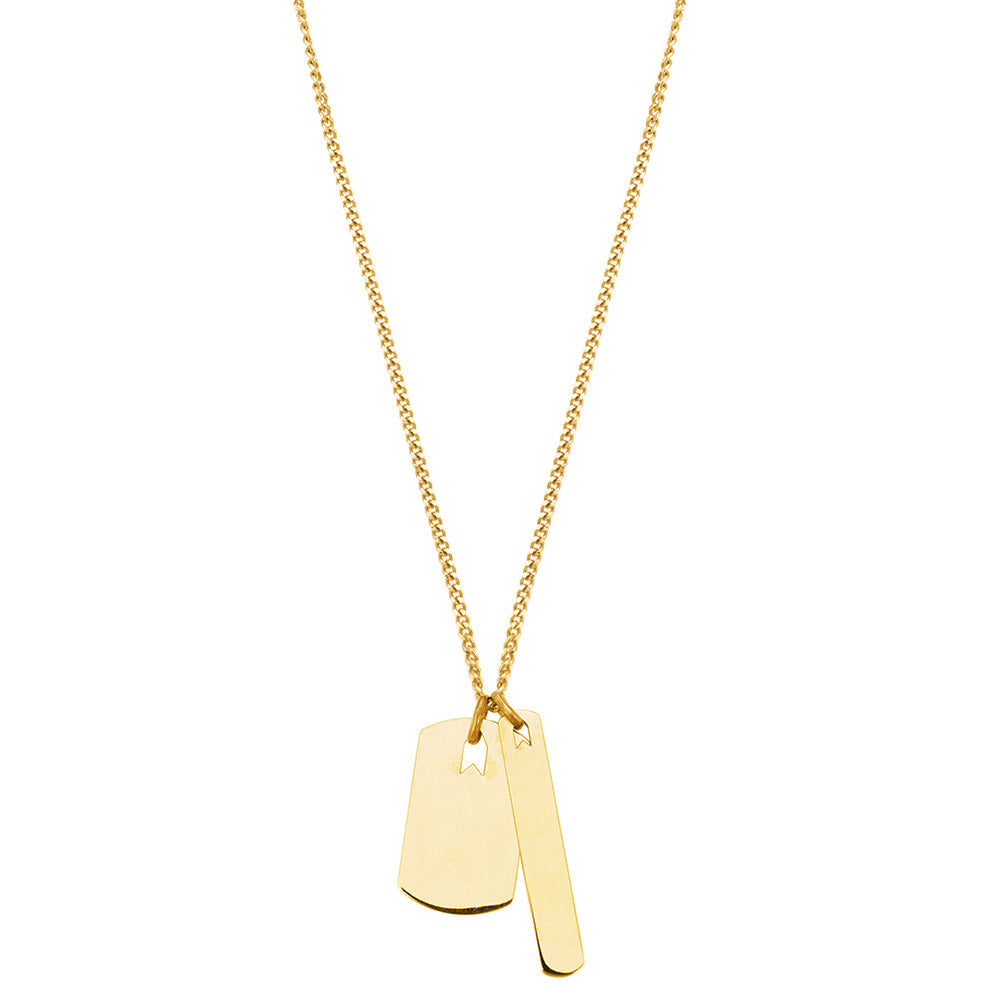 Plates Necklace In Gold