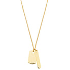 Plates Necklace In Gold