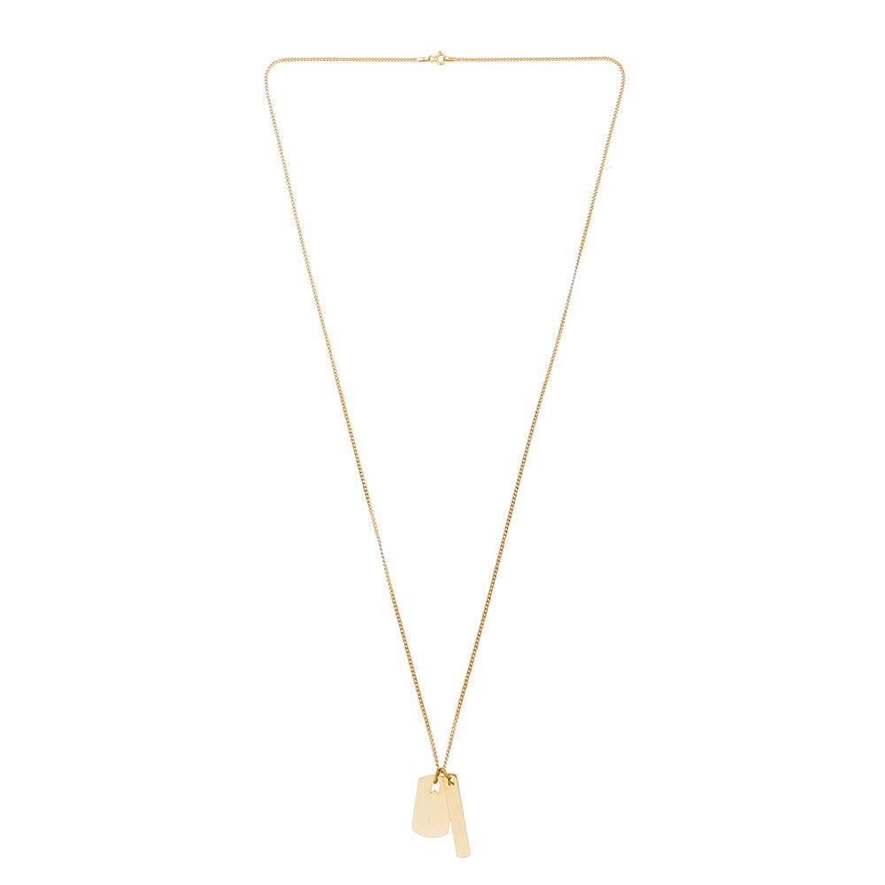 Plates Necklace In Gold