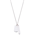 Plates Necklace In Silver