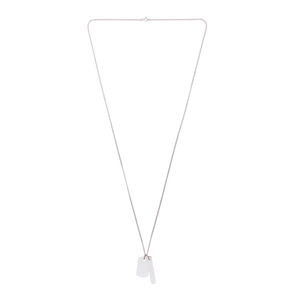 Plates Necklace In Silver