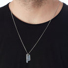 Plates Necklace In Silver