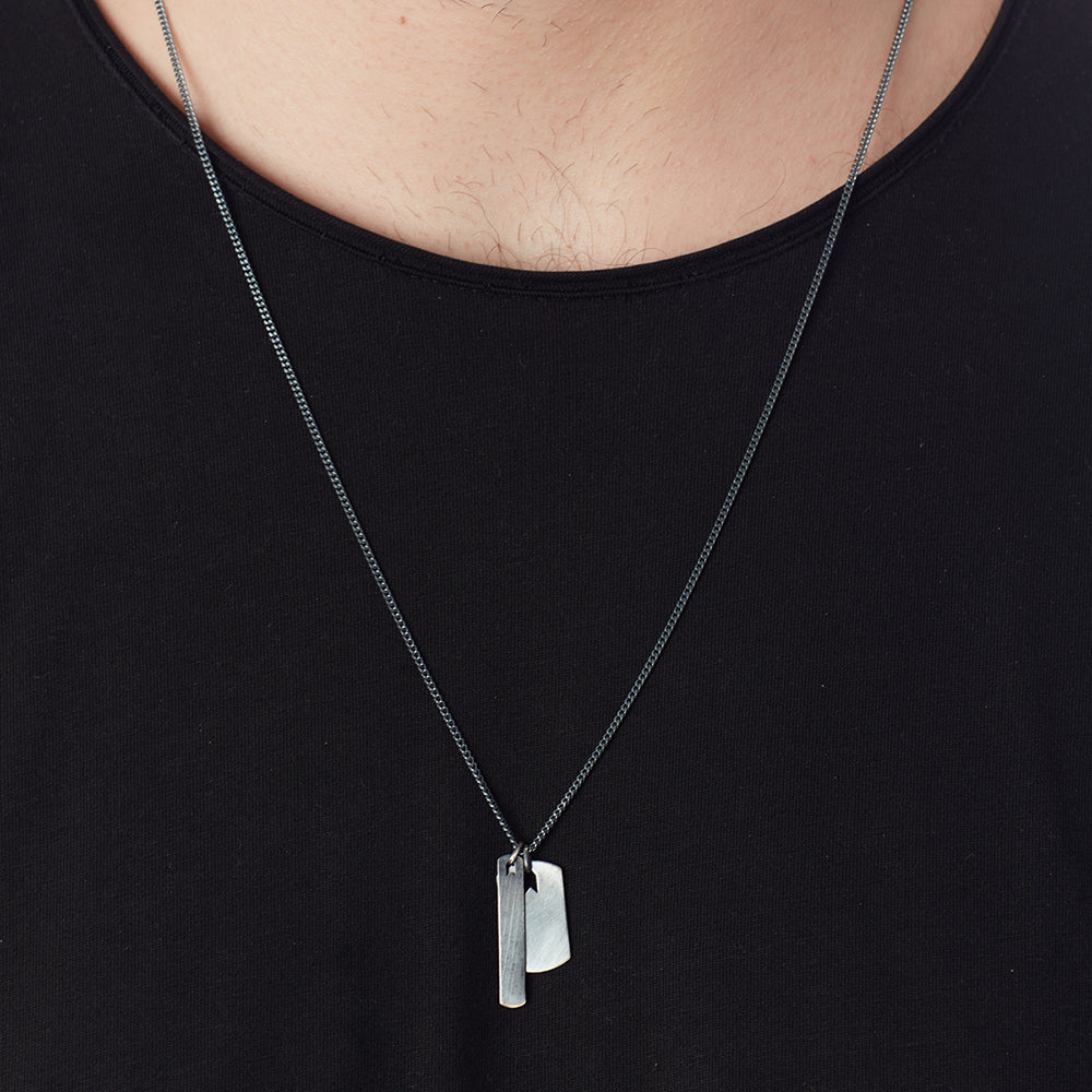 Plates Necklace In Oxide