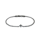 Numeric Chain Bracelet In Oxide