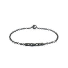 Numeric Chain Bracelet In Oxide