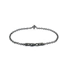 Numeric Chain Bracelet In Oxide