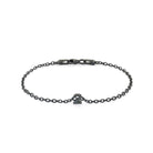 Numeric Chain Bracelet In Oxide