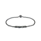 Numeric Chain Bracelet In Oxide