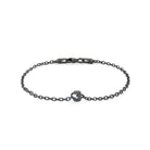 Numeric Chain Bracelet In Oxide