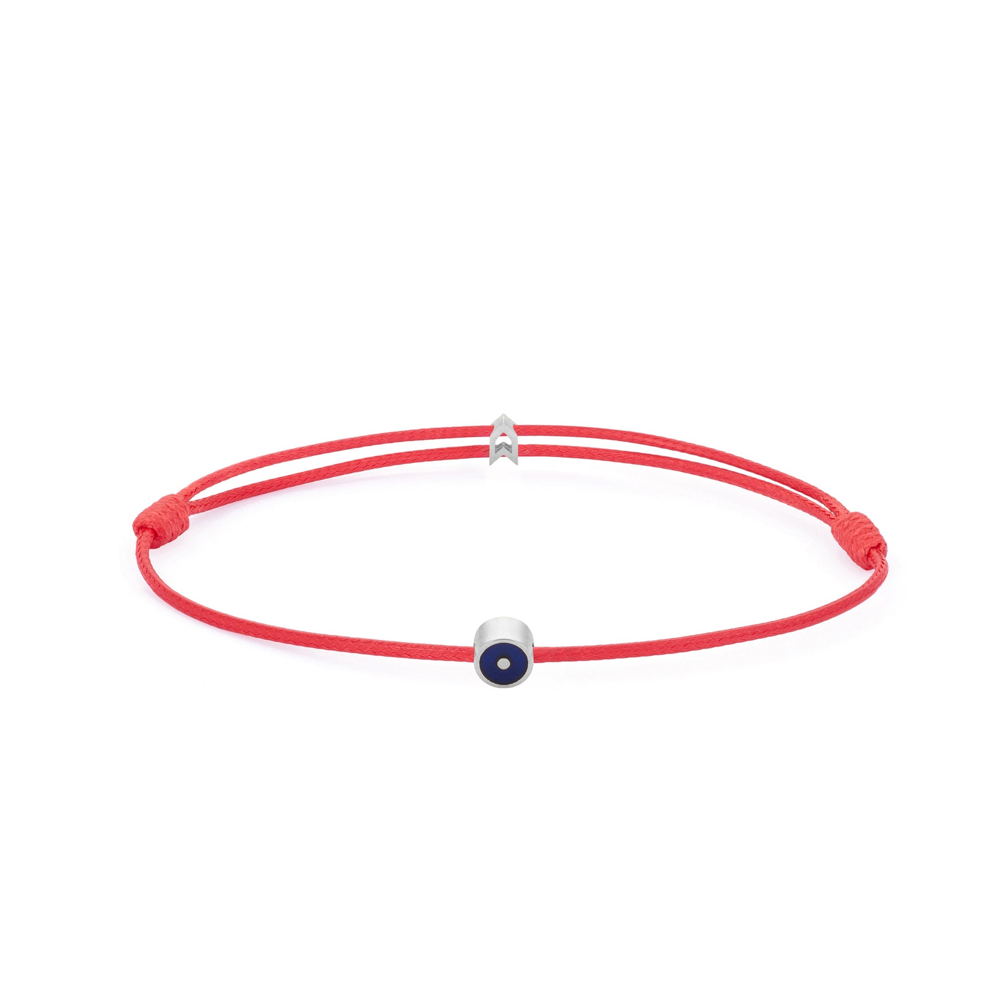Red Eye Chance Bracelet In Silver