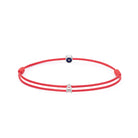 Red Eye Chance Bracelet In Silver
