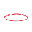 Red Heart Chance Bracelet In Silver