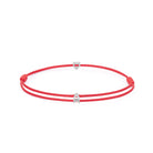 Red Heart Chance Bracelet In Silver