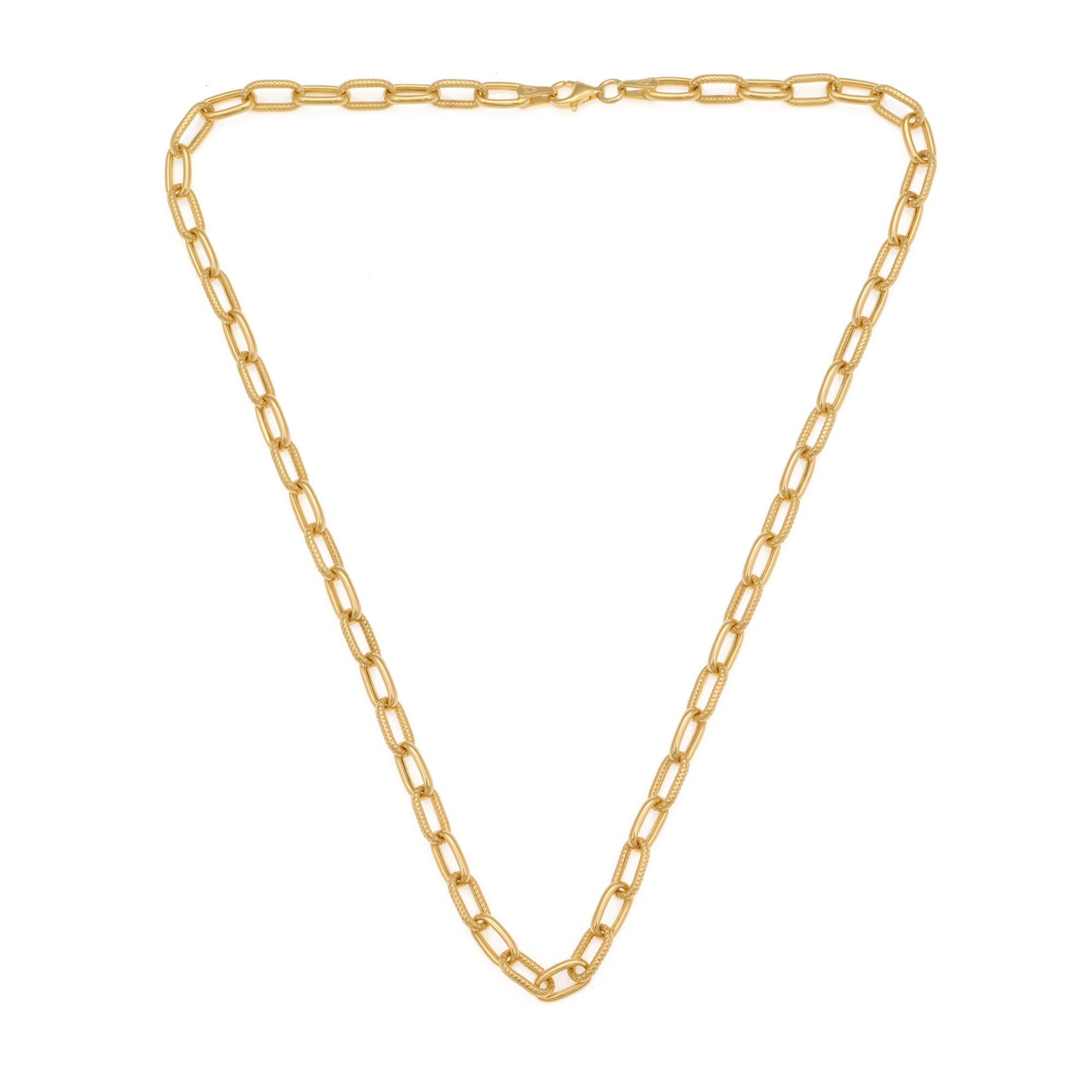 Rivet Chain Necklace In Gold