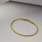 Rope Chain Bracelet In Gold