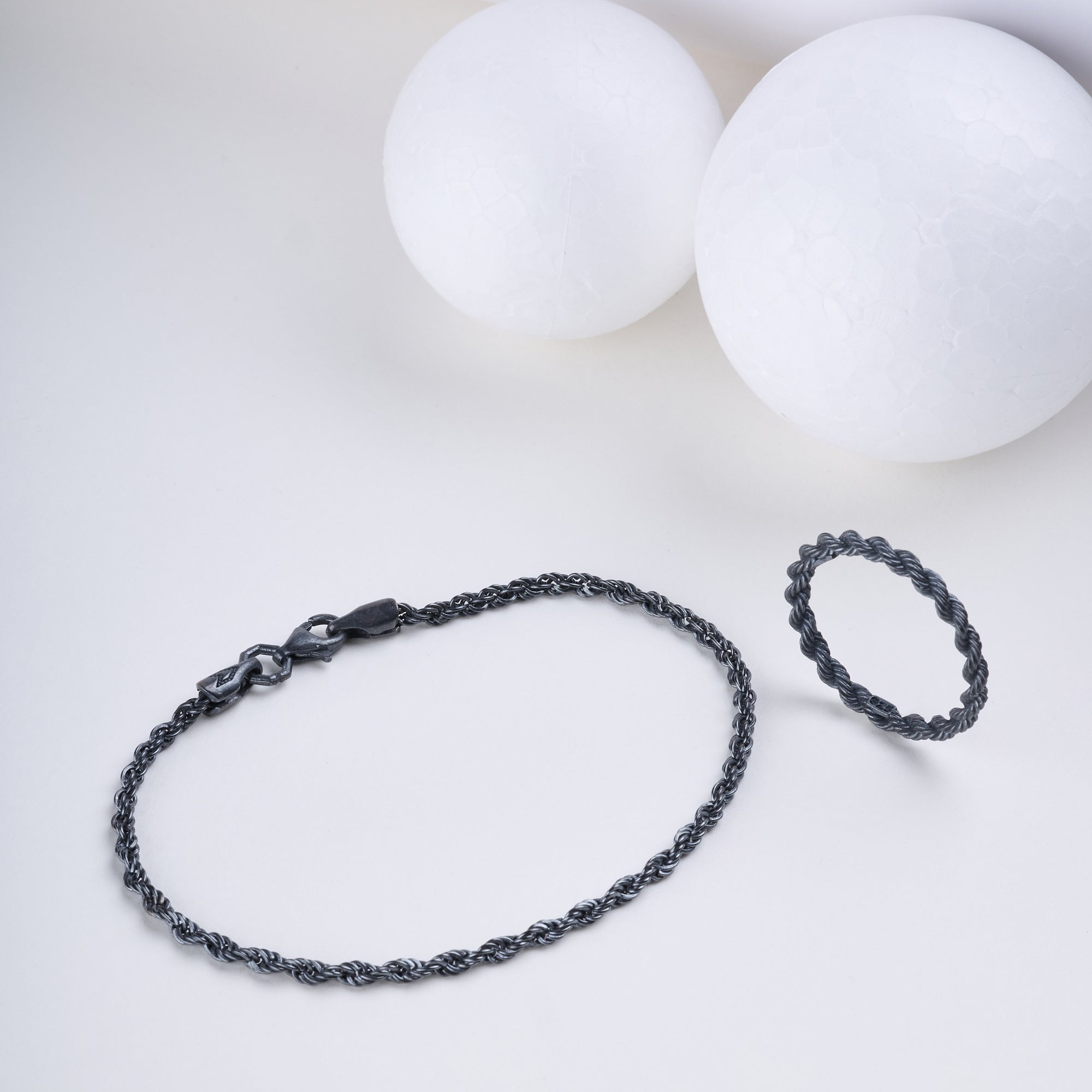 Rope Chain Bracelet In Oxide