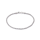 Rope Chain Bracelet In Silver