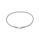 Rope Chain Bracelet In Silver