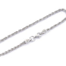Rope Chain Bracelet In Silver