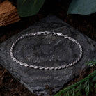 Rope Chain Bracelet In Silver