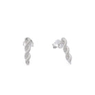 Rope Chain Earrings In Silver